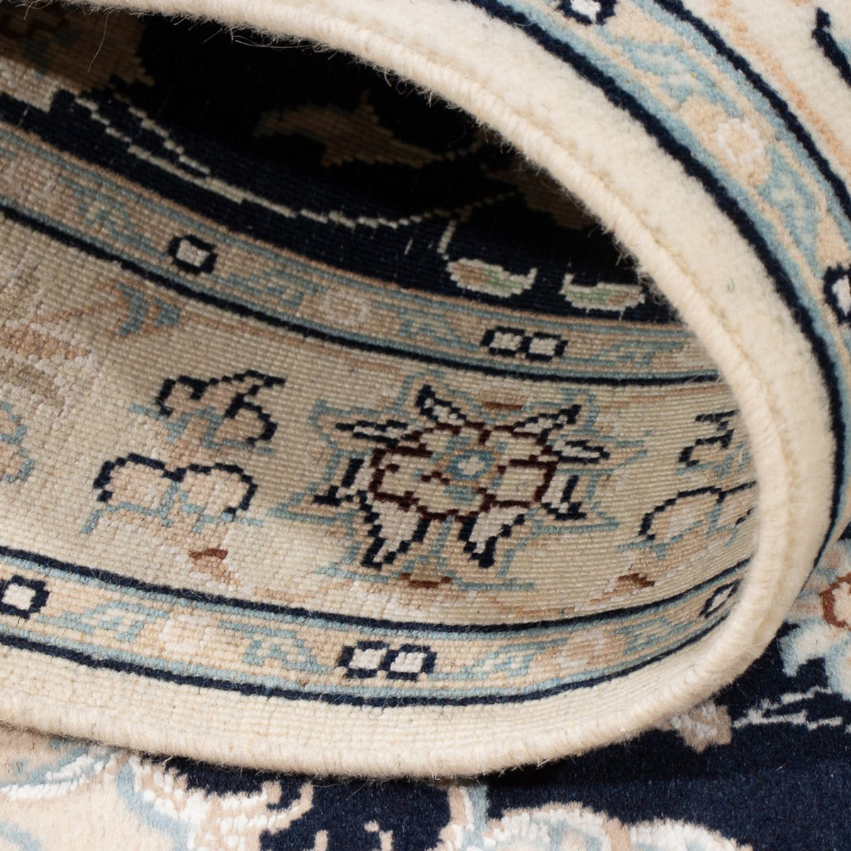 Alfombra Persa - Nain - Prima - 120 x 81 cm - azul oscuro