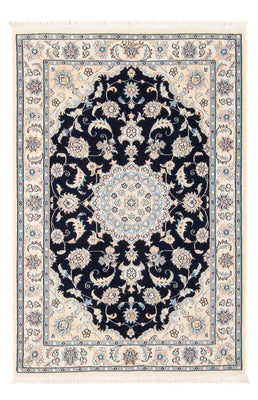 Alfombra Persa - Nain - Prima - 122 x 81 cm - azul oscuro