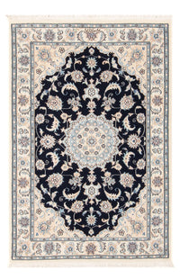 Alfombra Persa - Nain - Prima - 122 x 81 cm - azul oscuro