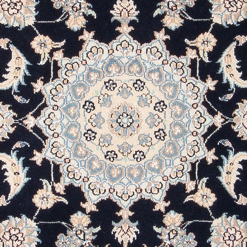 Alfombra Persa - Nain - Prima - 122 x 81 cm - azul oscuro