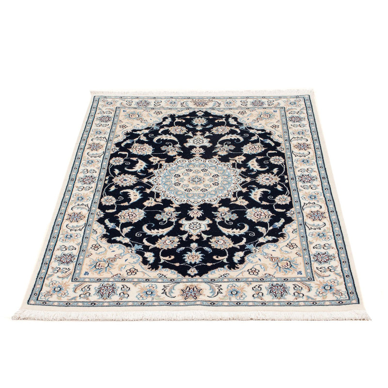 Alfombra Persa - Nain - Prima - 122 x 81 cm - azul oscuro