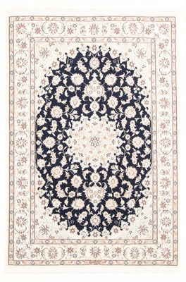 Alfombra Persa - Nain - Real - 173 x 121 cm - azul oscuro