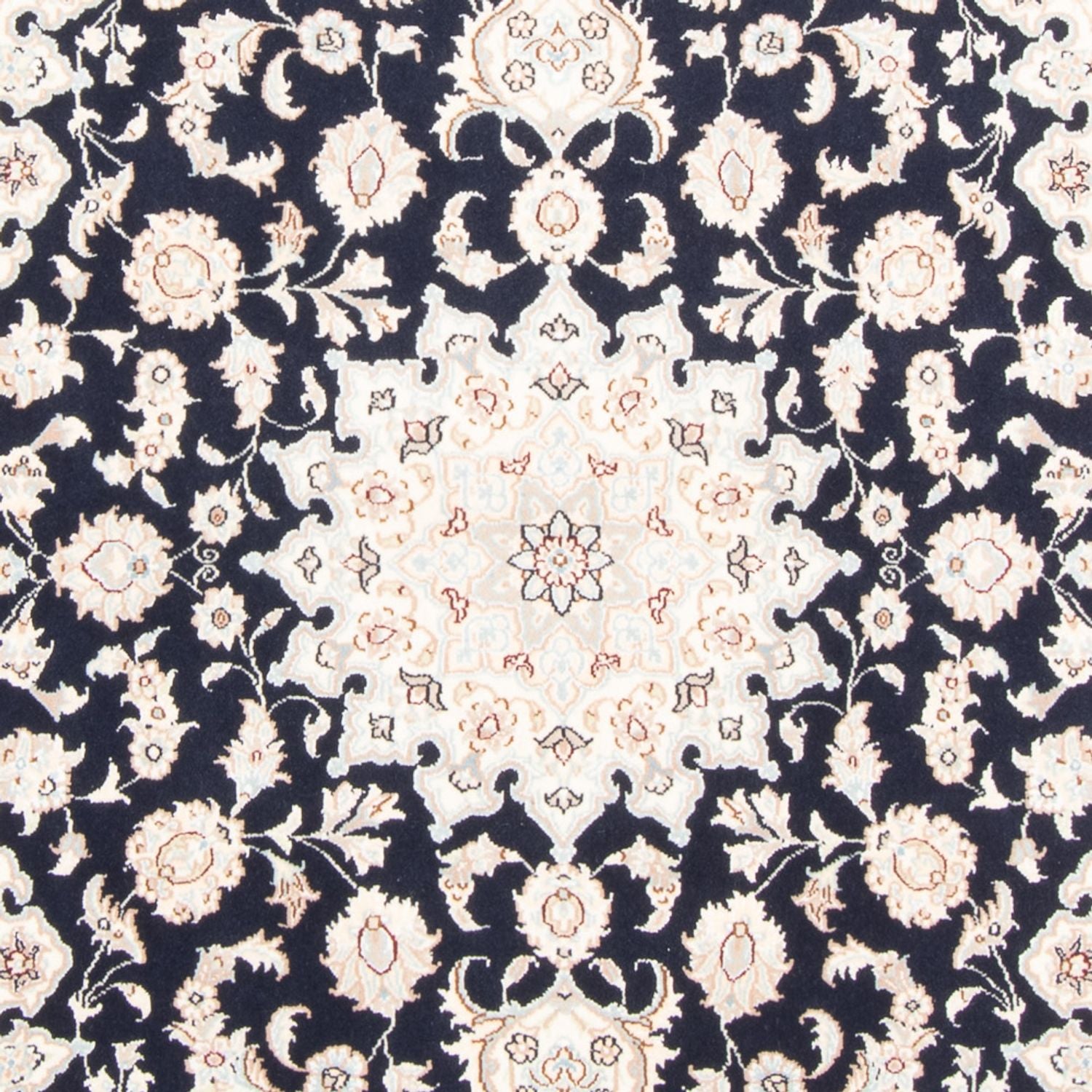 Alfombra Persa - Nain - Real - 173 x 121 cm - azul oscuro