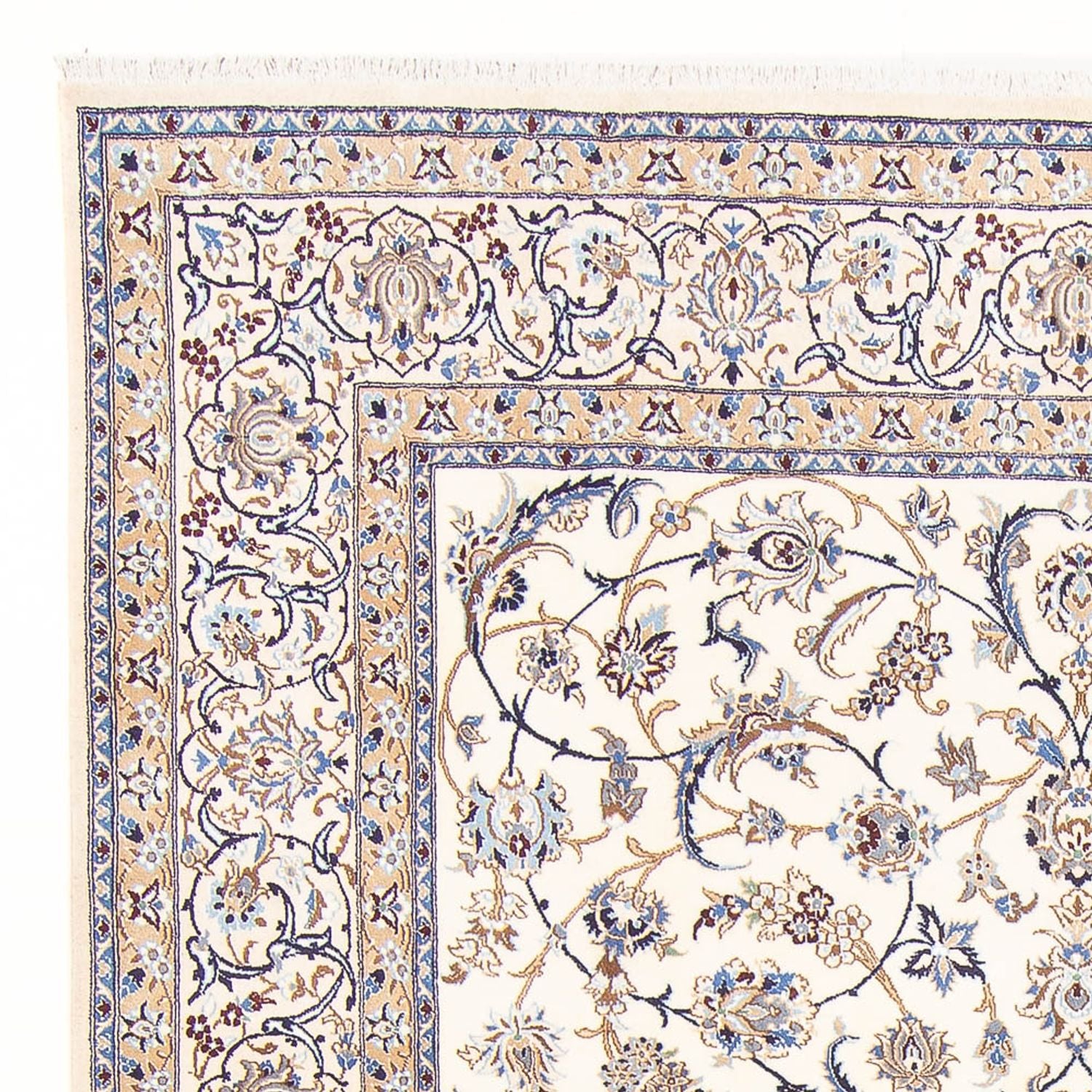 Alfombra Persa - Nain - Real - 278 x 200 cm - crema