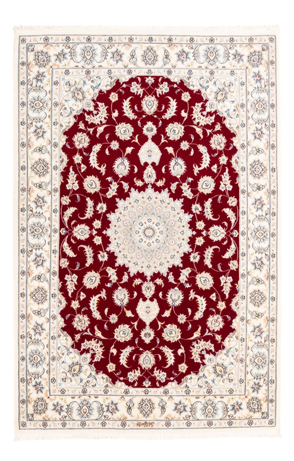 Alfombra Persa - Nain - Prima - 174 x 120 cm - rojo