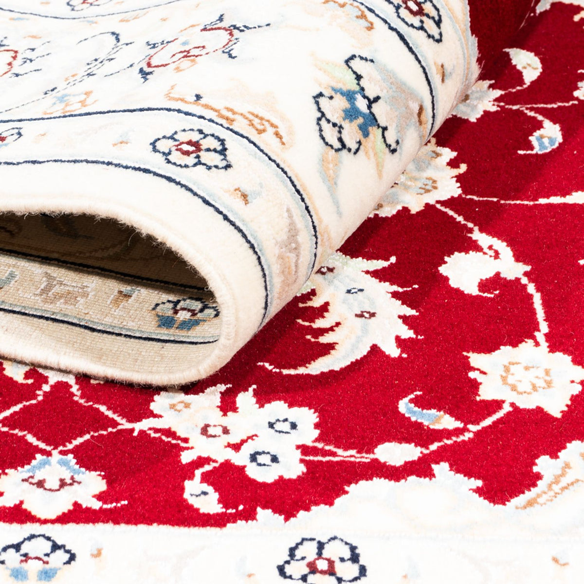 Alfombra Persa - Nain - Prima - 174 x 120 cm - rojo