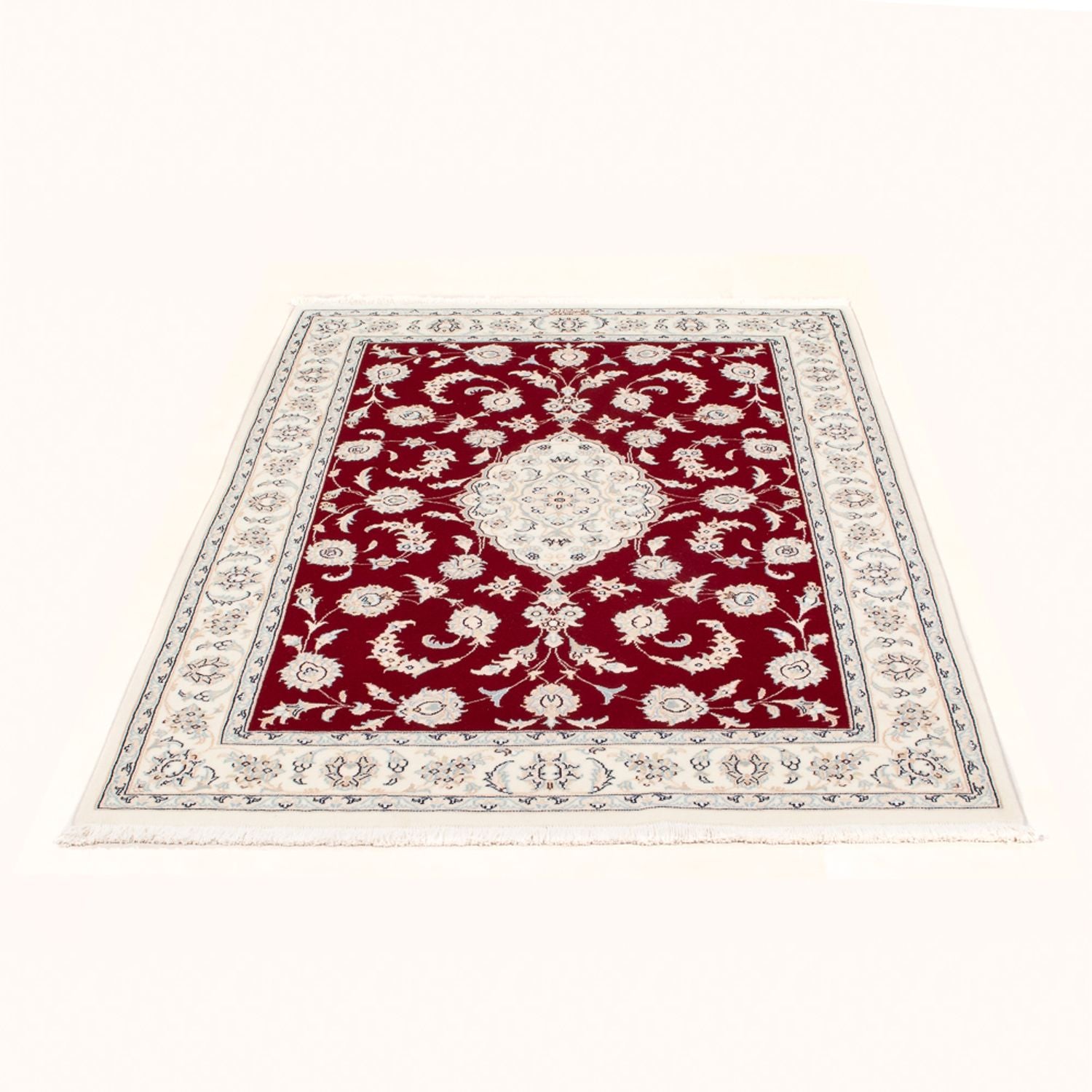Alfombra Persa - Nain - Real - 152 x 107 cm - rojo
