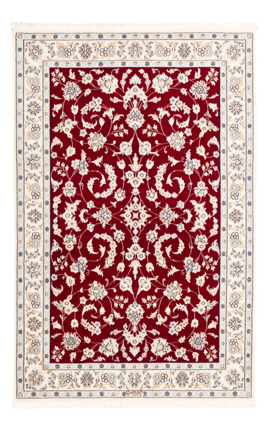 Alfombra Persa - Nain - Prima - 163 x 108 cm - rojo