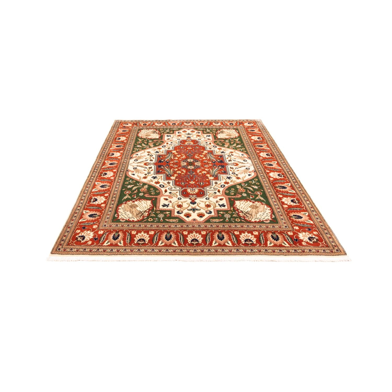 Alfombra persa - Ghom - 230 x 172 cm - verde