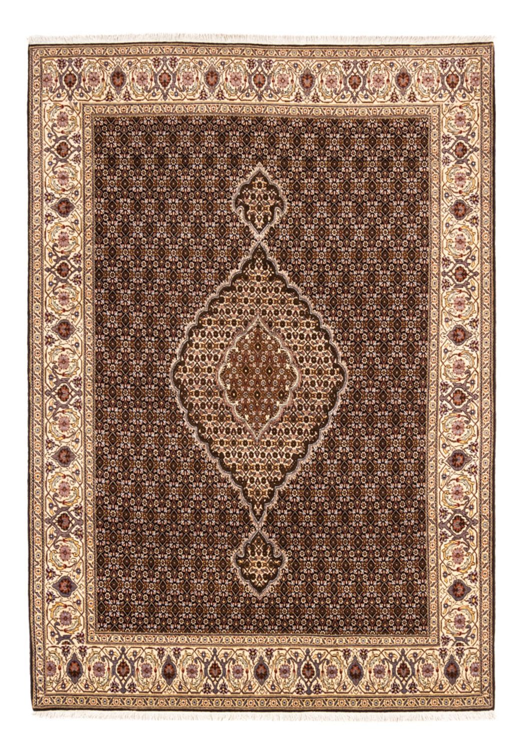 Alfombra Persa - Tabriz - Real - 241 x 170 cm - negro