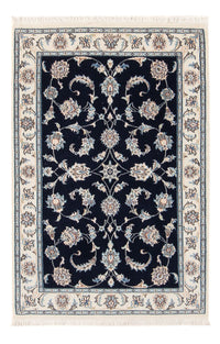 Alfombra Persa - Nain - Prima - 121 x 78 cm - azul oscuro