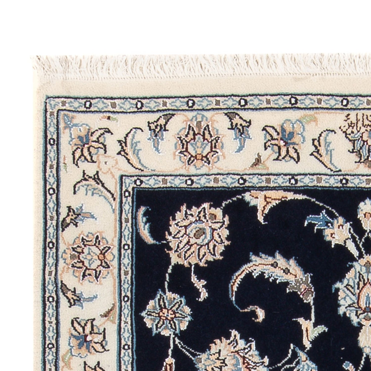 Alfombra Persa - Nain - Prima - 121 x 78 cm - azul oscuro