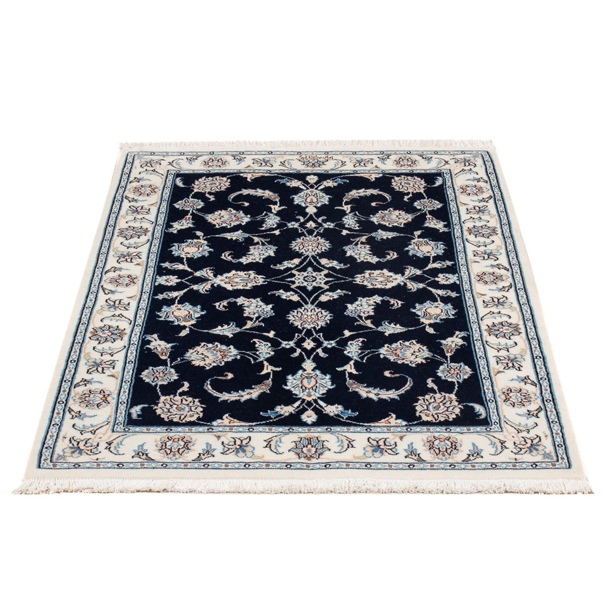 Alfombra Persa - Nain - Prima - 121 x 78 cm - azul oscuro