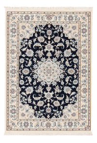 Alfombra Persa - Nain - Prima - 123 x 83 cm - azul oscuro