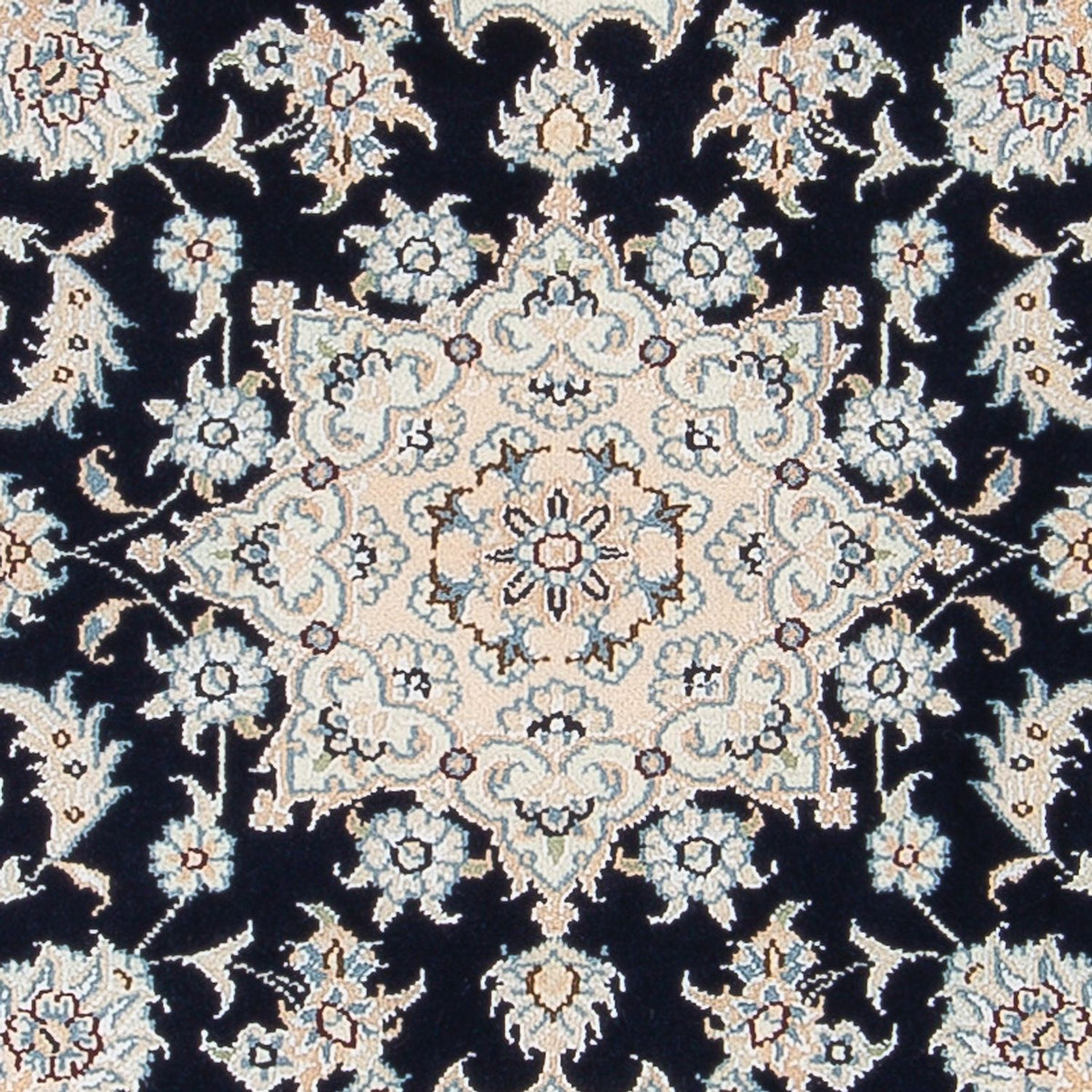 Alfombra Persa - Nain - Prima - 123 x 83 cm - azul oscuro