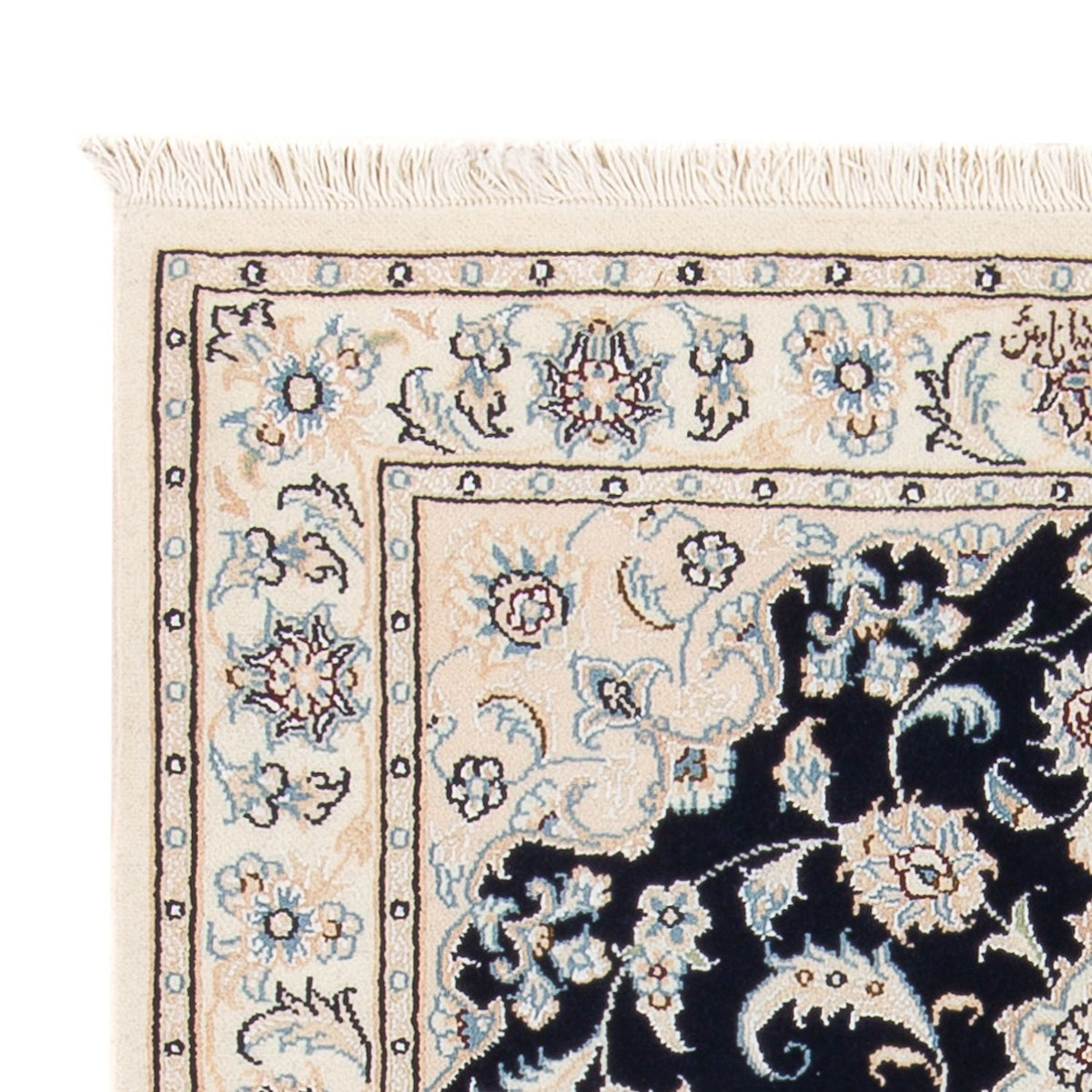 Alfombra Persa - Nain - Prima - 123 x 83 cm - azul oscuro