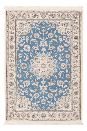 Alfombra Persa - Nain - Prima - 121 x 80 cm - azul claro