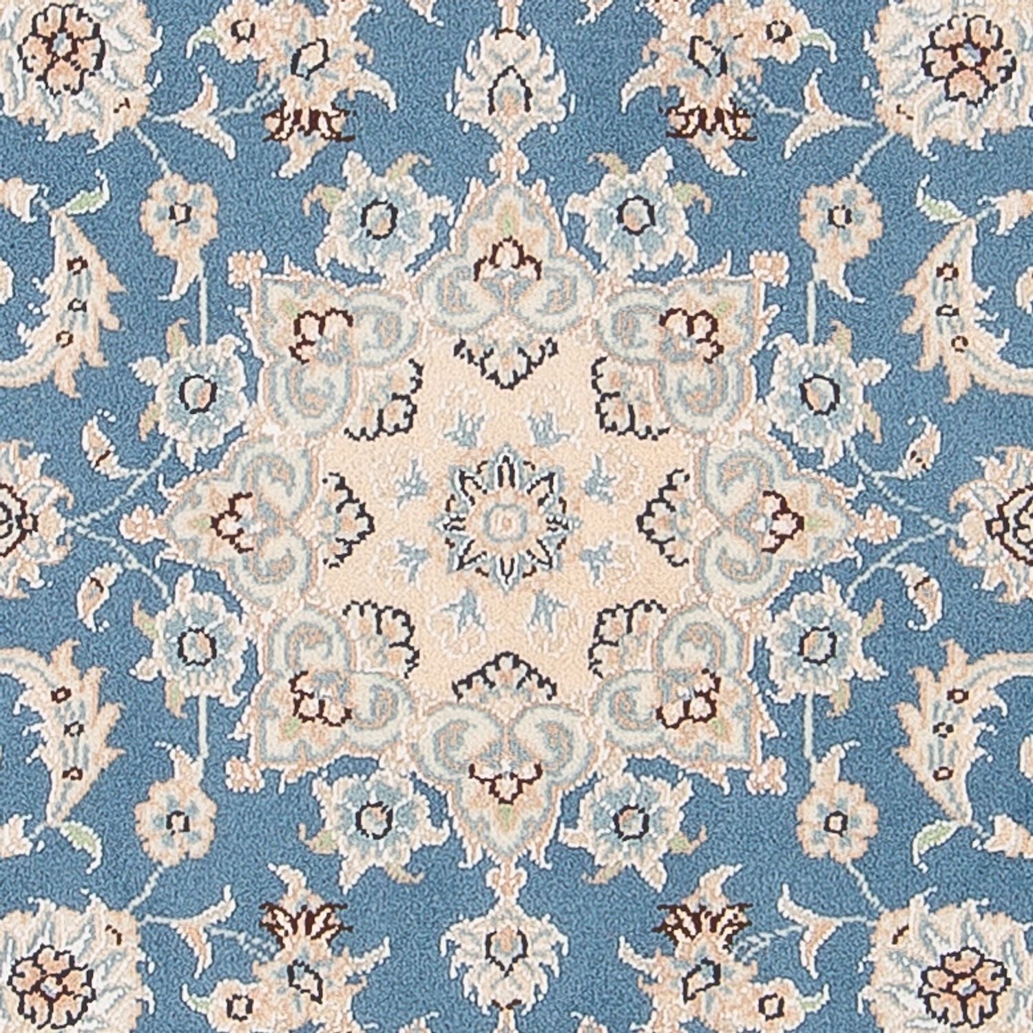 Alfombra Persa - Nain - Prima - 121 x 80 cm - azul claro