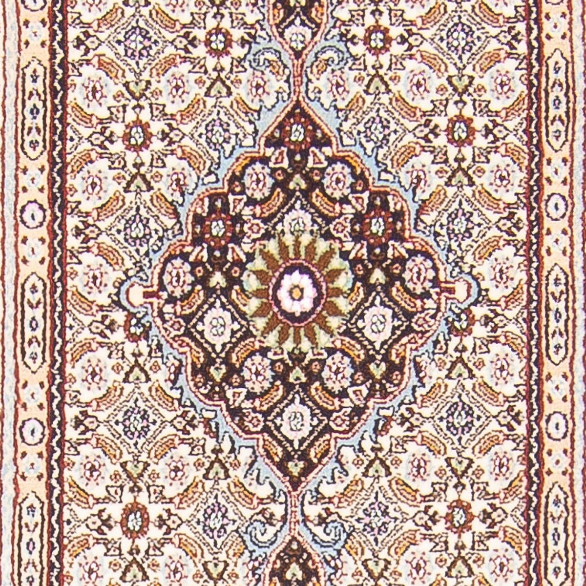 Alfombra de pasillo Alfombra persa - Clásica - 398 x 76 cm - crema