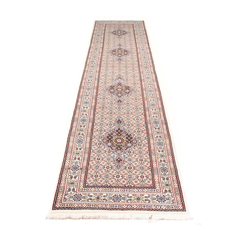 Alfombra de pasillo Alfombra persa - Clásica - 398 x 76 cm - crema