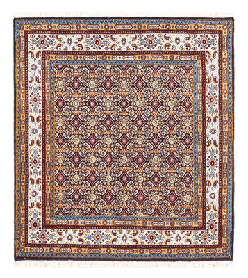 Alfombra de pasillo Alfombra persa - Clásica - 100 x 100 cm - azul oscuro