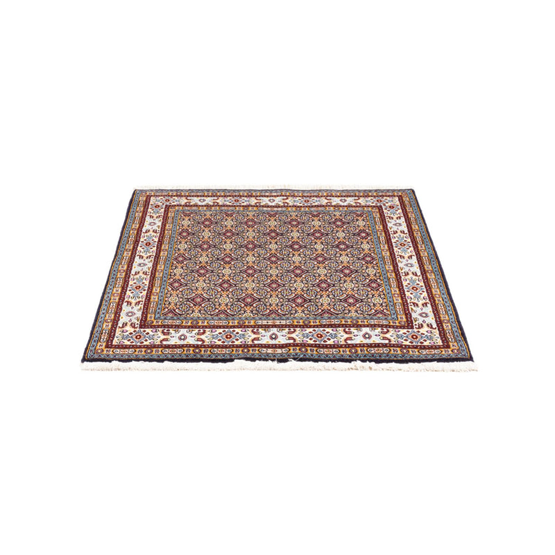 Alfombra de pasillo Alfombra persa - Clásica - 100 x 100 cm - azul oscuro