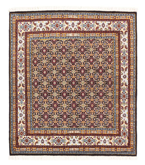 Alfombra de pasillo Alfombra persa - Clásica - 100 x 100 cm - azul oscuro