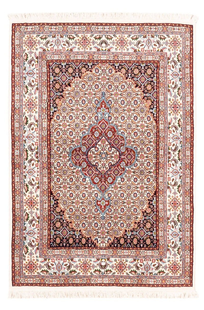 Alfombra persa - Clásica - 140 x 96 cm - crema