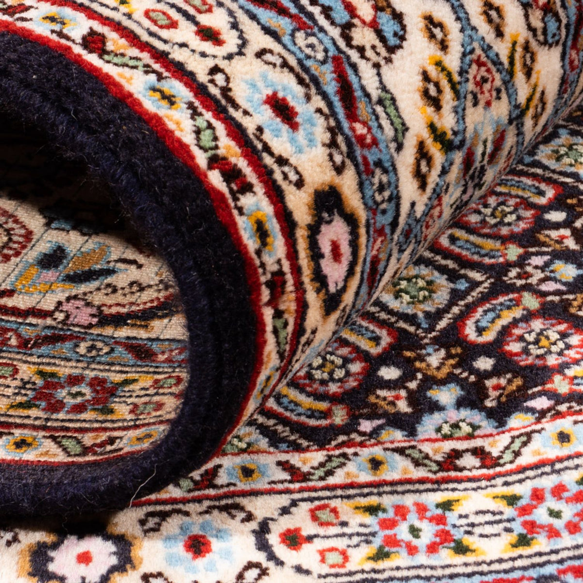 Alfombra persa - Clásica - 195 x 144 cm - azul oscuro