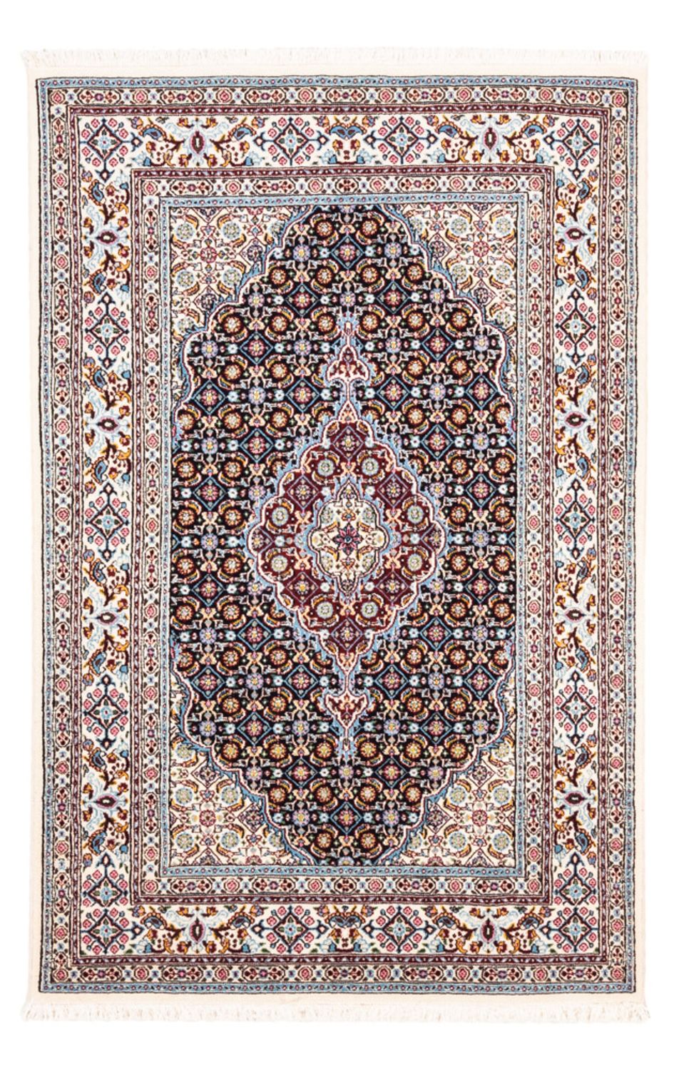 Alfombra persa - Clásica - 148 x 99 cm - azul oscuro