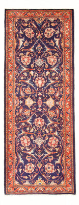 Alfombra de pasillo Alfombra persa - Bidjar - 306 x 118 cm - azul oscuro