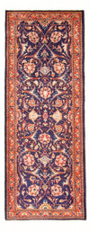 Bidjar - Zanjan Alfombra 118x306cm - Alfombra persa - Alfombra de pasillo / Azul Oscuro / 118 x 306 cm Alfombra de pasillo