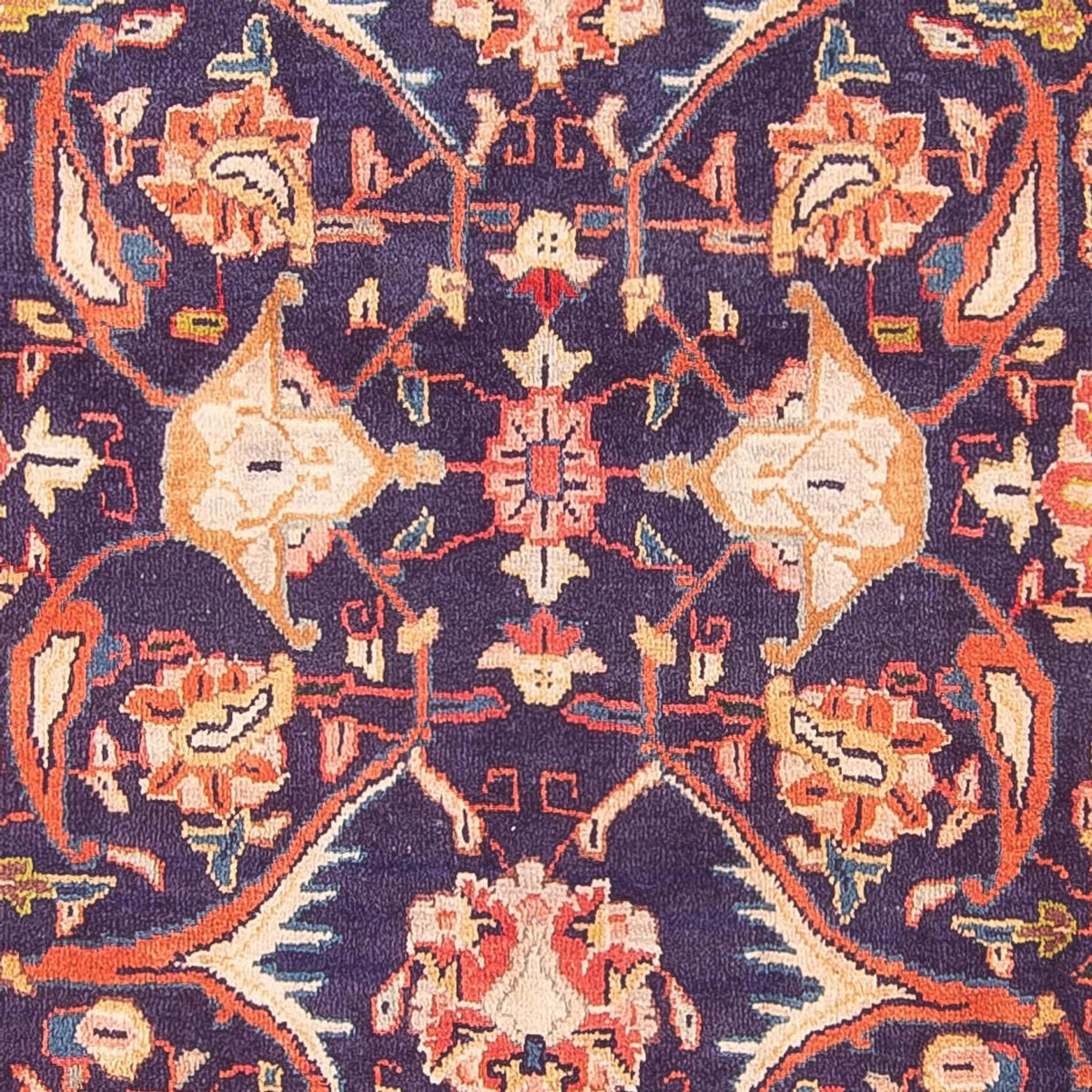 Alfombra de pasillo Alfombra persa - Bidjar - 306 x 118 cm - azul oscuro