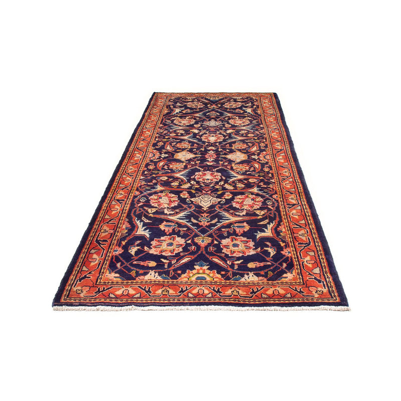Alfombra de pasillo Alfombra persa - Bidjar - 306 x 118 cm - azul oscuro