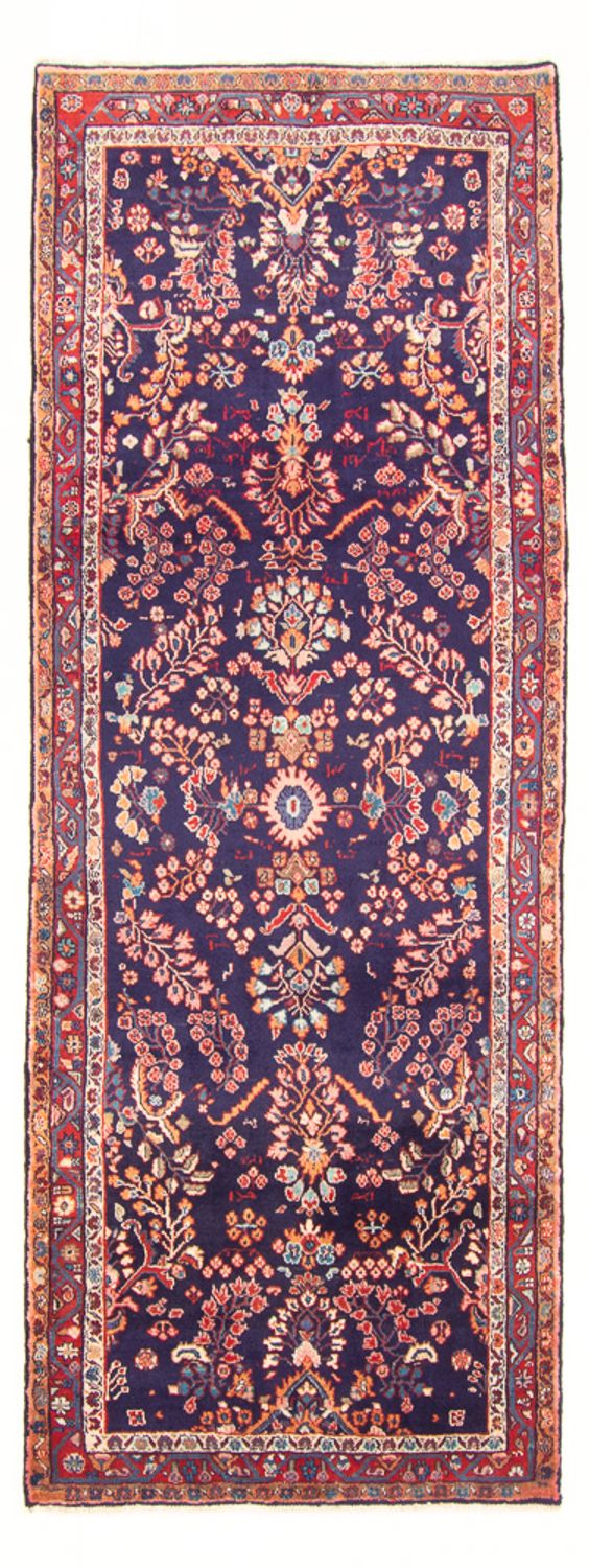 Alfombra de pasillo Alfombra persa - Clásica - 298 x 110 cm - azul oscuro