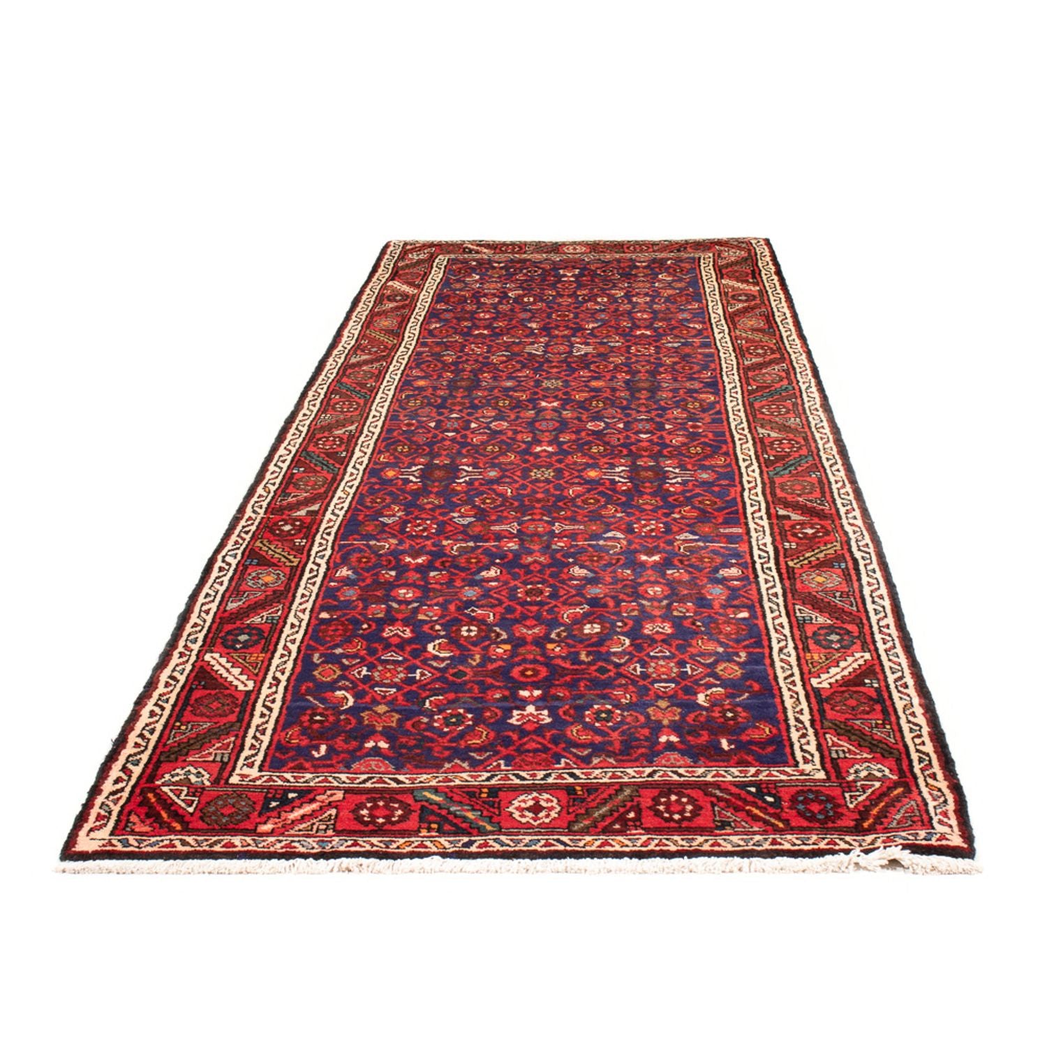 Alfombra de pasillo Alfombra persa - Nómada - 316 x 117 cm - azul oscuro
