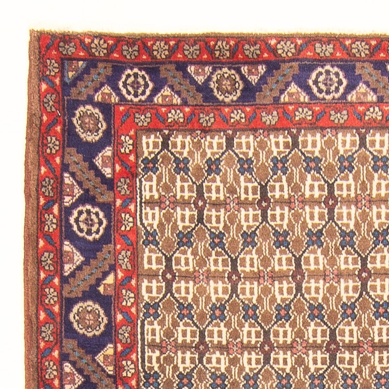 Alfombra de pasillo Alfombra persa - Nómada - 220 x 112 cm - crema