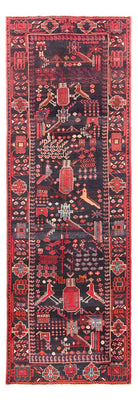 Alfombra de pasillo Alfombra persa - Nómada - 331 x 108 cm - azul oscuro