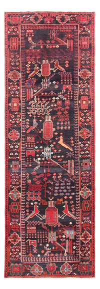 Alfombra de pasillo Alfombra persa - Nómada - 331 x 108 cm - azul oscuro