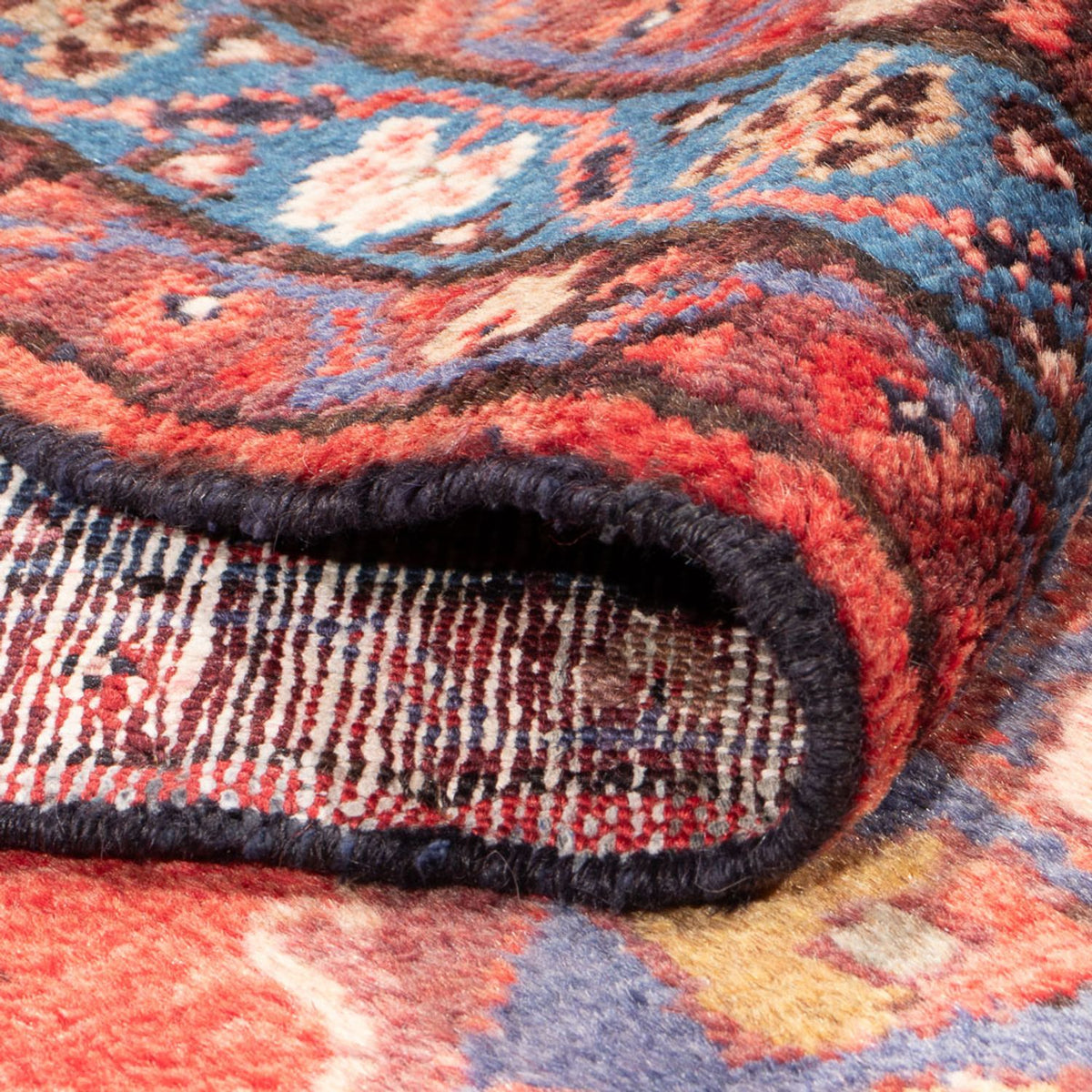 Alfombra de pasillo Alfombra persa - Bidjar - 285 x 103 cm - rojo