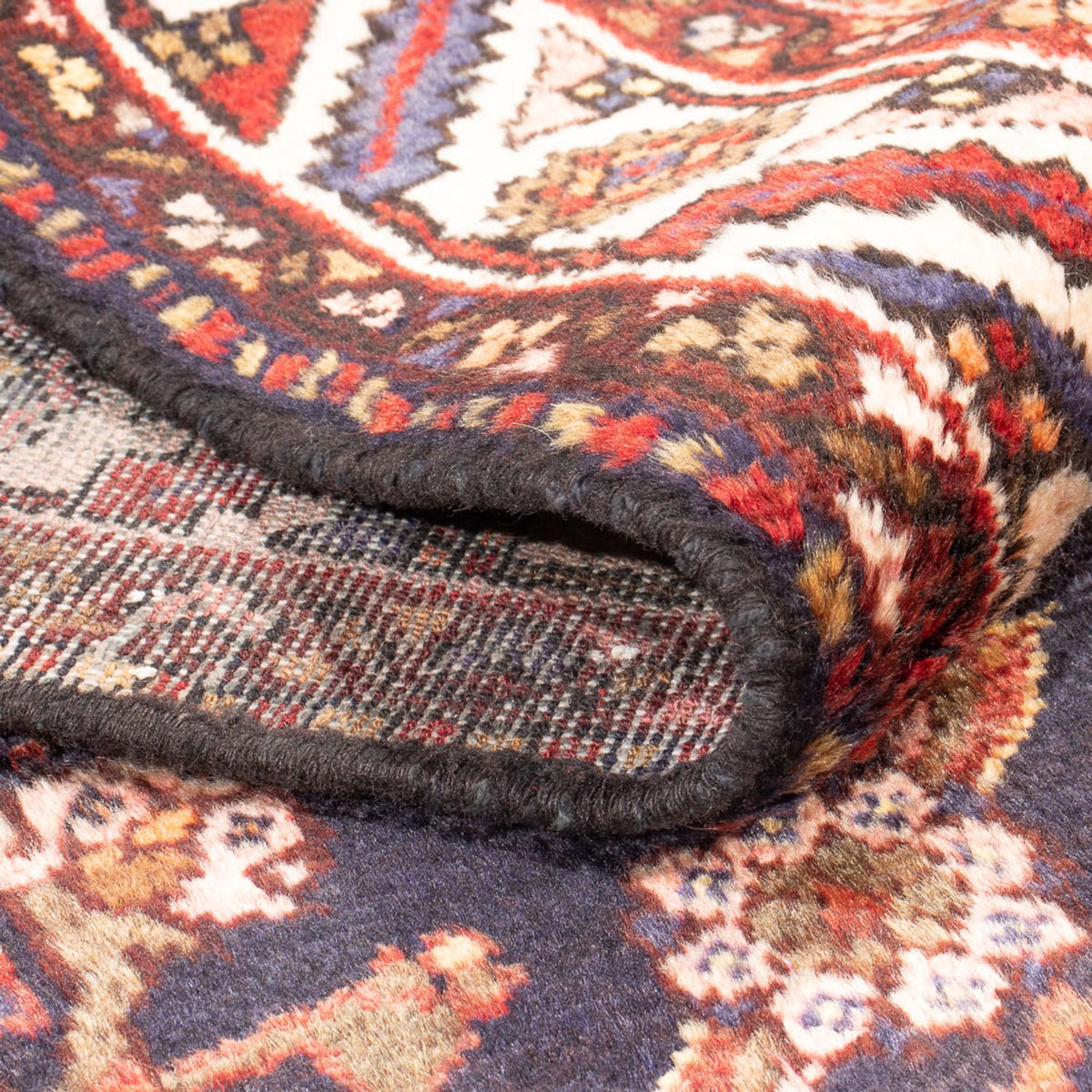 Alfombra de pasillo Alfombra persa - Nómada - 290 x 103 cm - azul oscuro