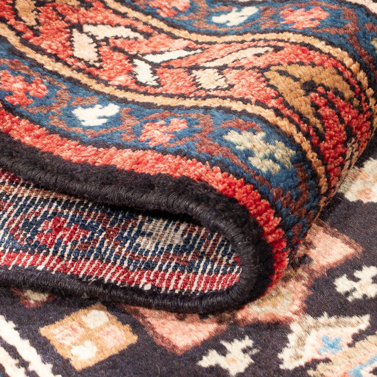 Alfombra de pasillo Alfombra persa - Nómada - 300 x 110 cm - azul oscuro