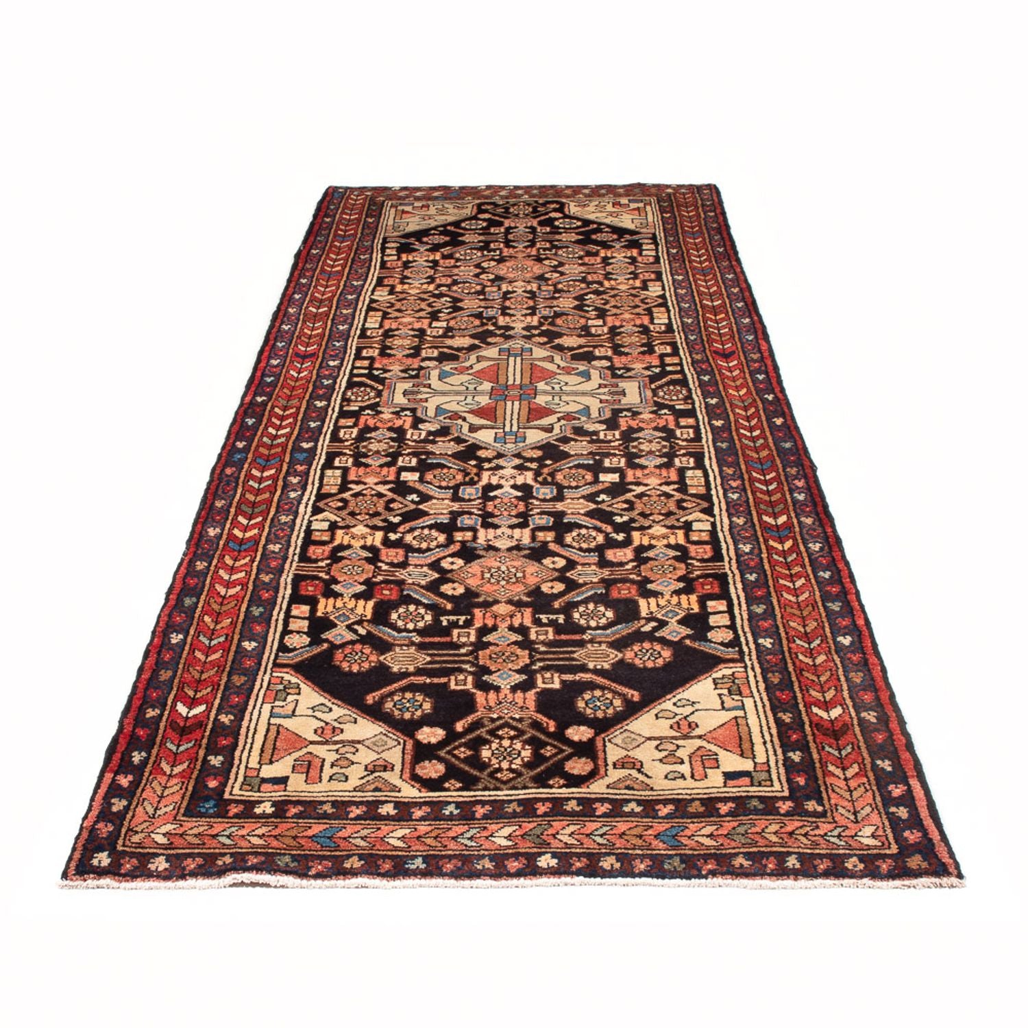 Alfombra de pasillo Alfombra persa - Nómada - 300 x 110 cm - azul oscuro