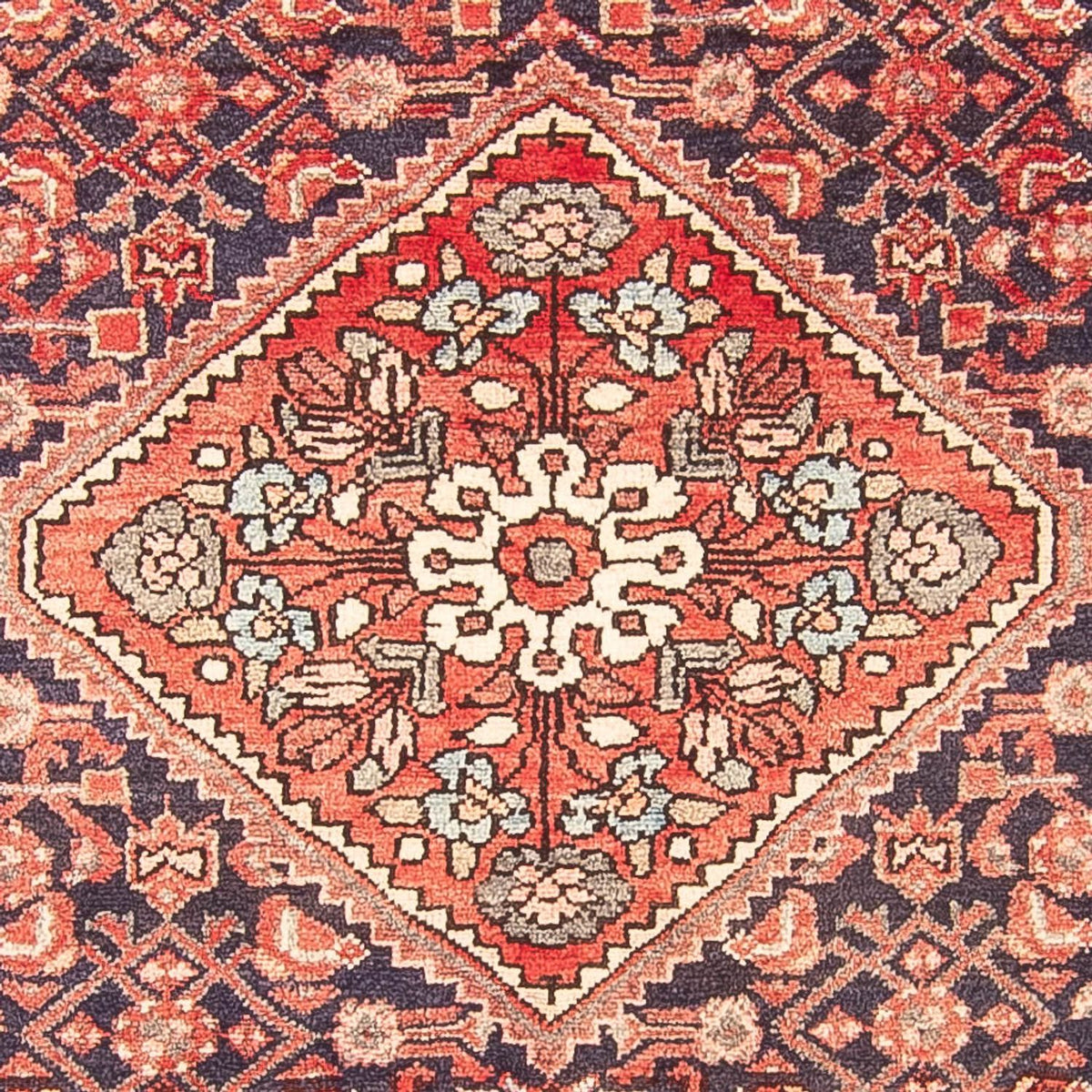 Alfombra de pasillo Alfombra persa - Nómada - 301 x 109 cm - azul oscuro