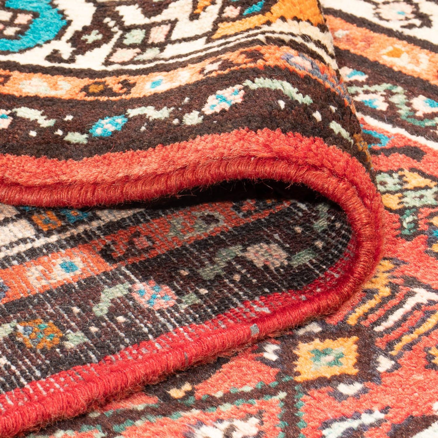 Alfombra de pasillo Alfombra persa - Nómada - 287 x 104 cm - rojo
