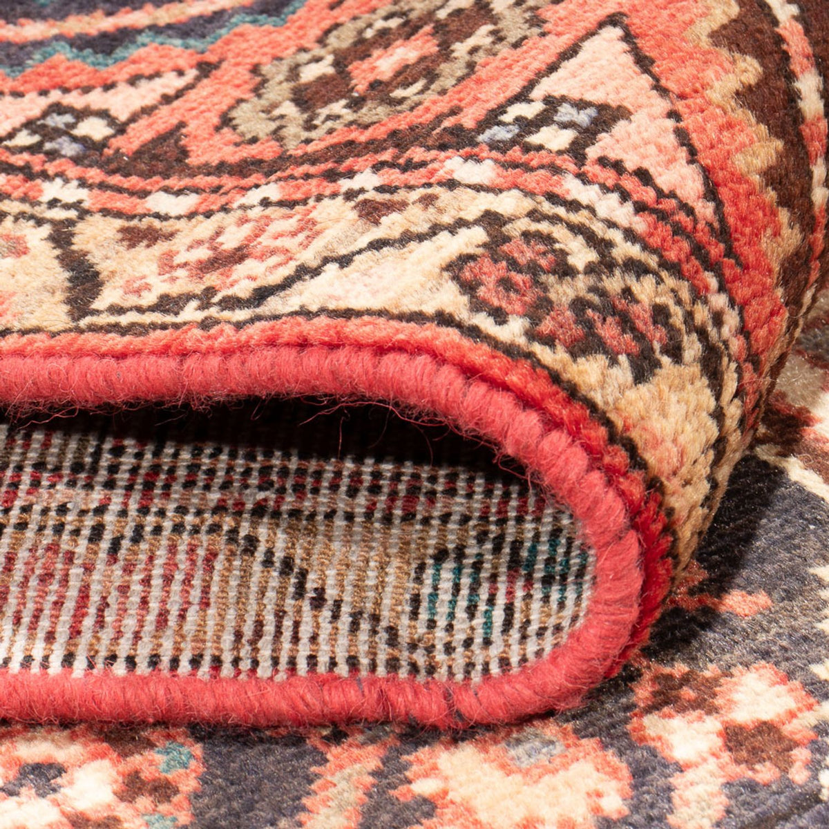 Alfombra de pasillo Alfombra persa - Nómada - 307 x 117 cm - rojo