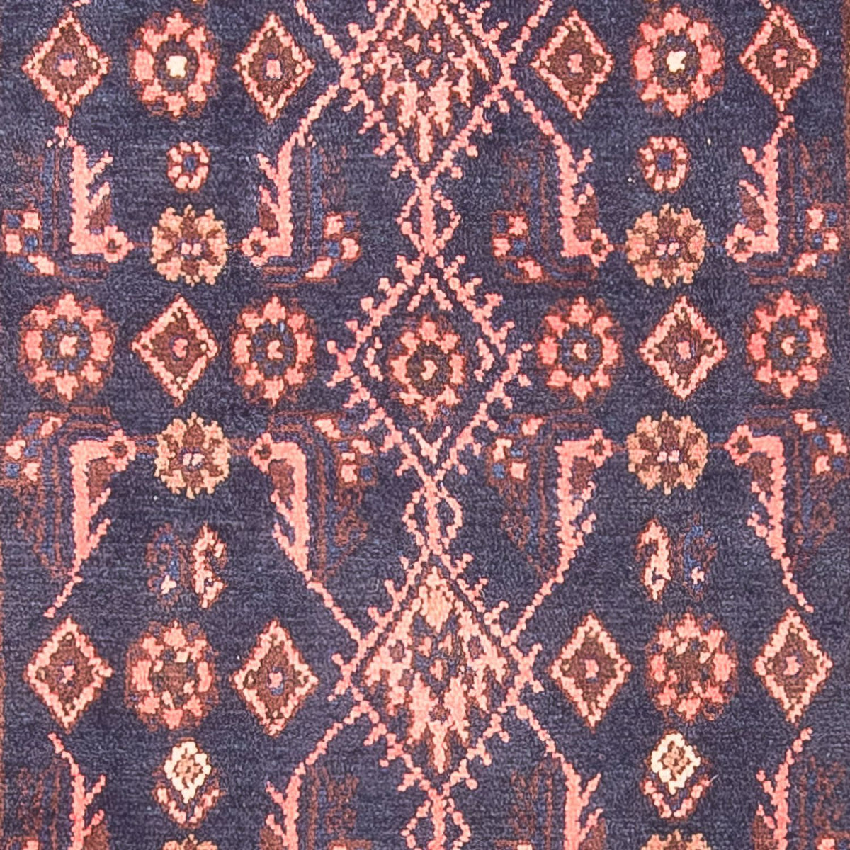 Alfombra de pasillo Alfombra persa - Nómada - 323 x 120 cm - azul oscuro