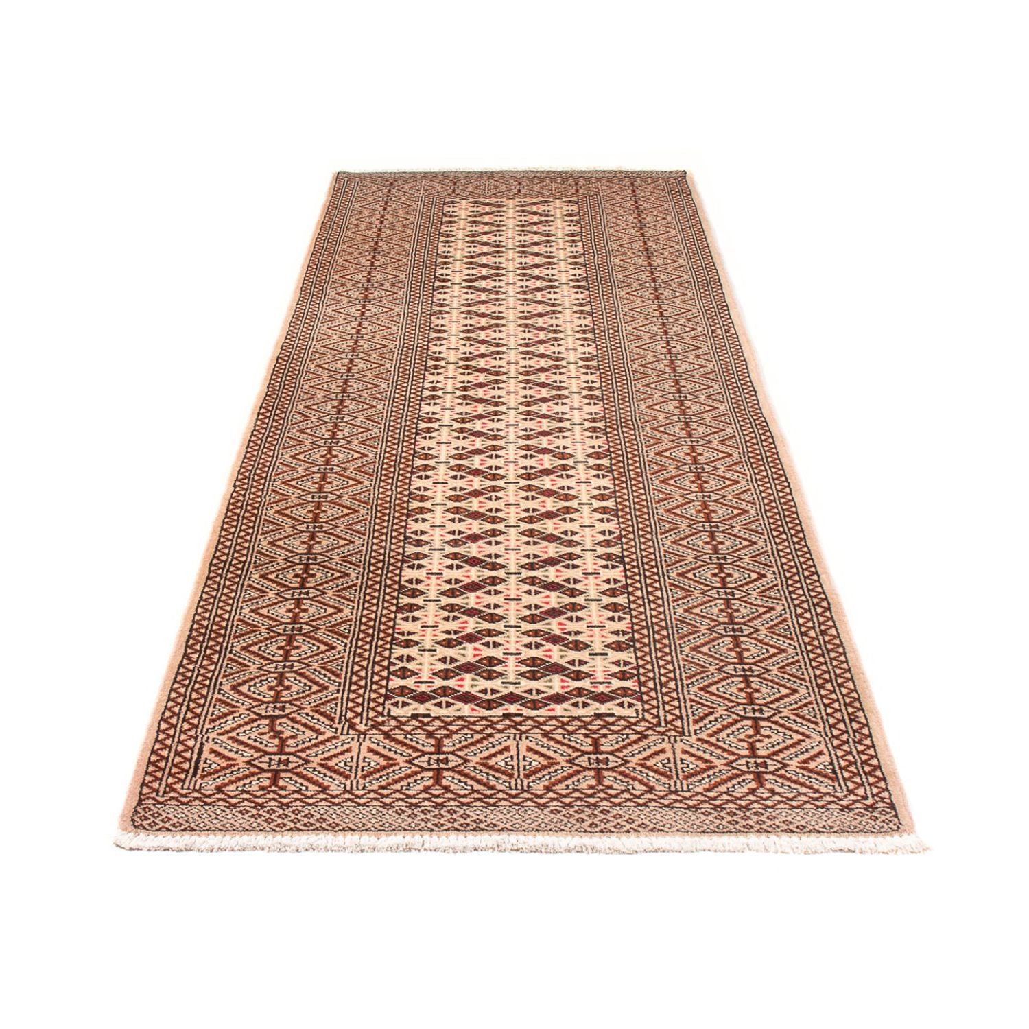 Alfombra de pasillo Alfombra Turkaman - 282 x 100 cm - crema