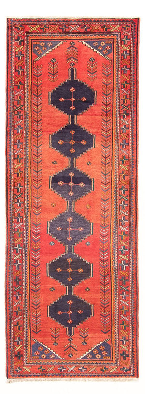 Alfombra de pasillo Alfombra persa - Nómada - 290 x 102 cm - rojo