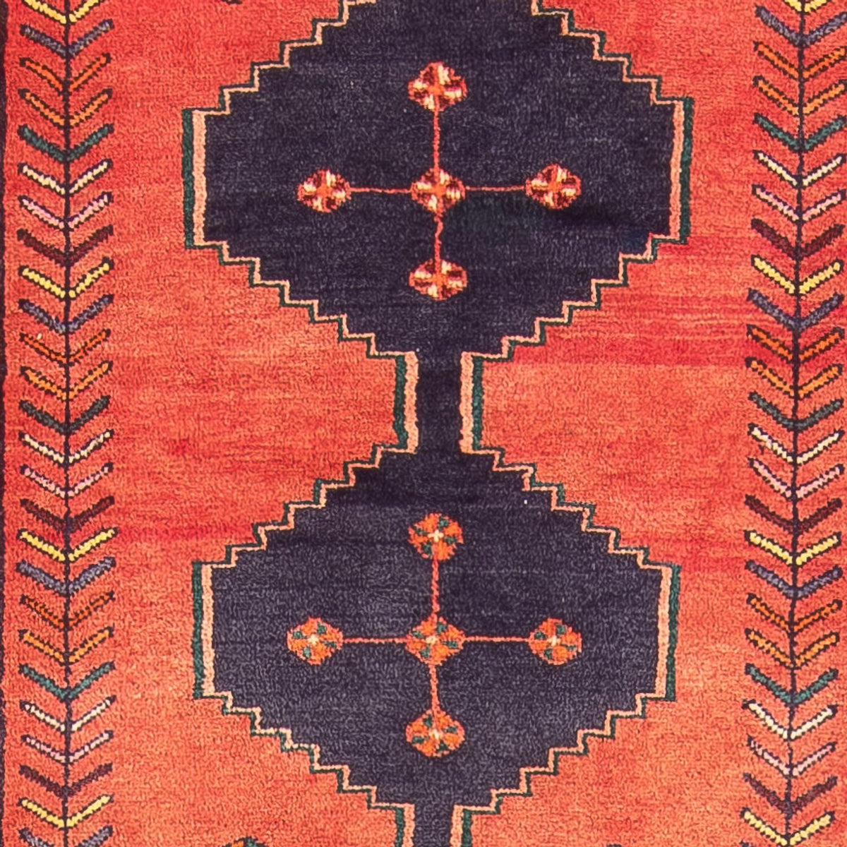 Alfombra de pasillo Alfombra persa - Nómada - 290 x 102 cm - rojo